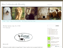 Tablet Screenshot of minigoldendoodlemonthly.com